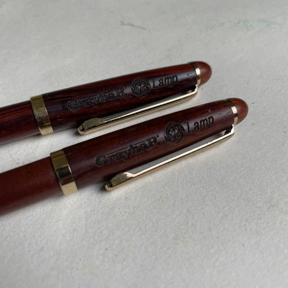 Vintage 1996 Graybar Lamp Floating Pens Lot of 2 – Rare Promo Collectibles
